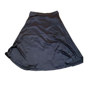 NWT A-Line Knee-Length Shimmery Dark Silver Skirt